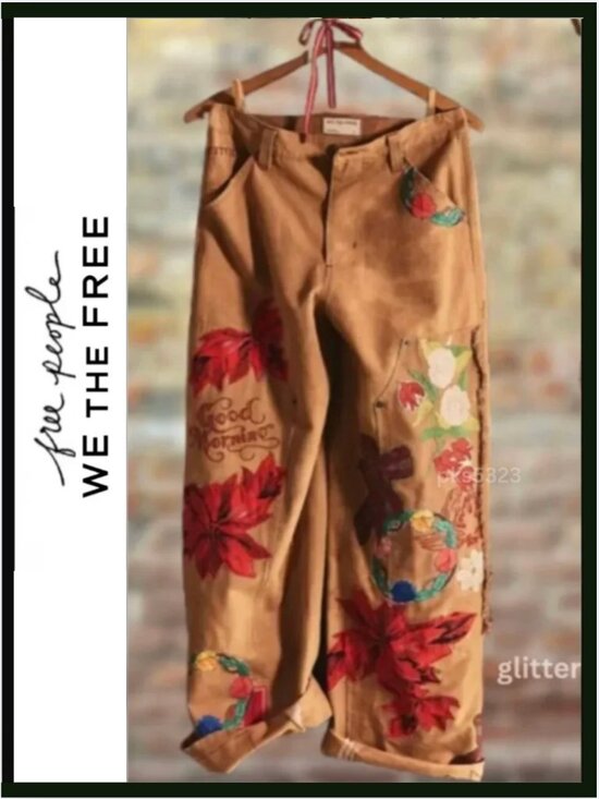 Free People Pants - Free People We the Free Bright Time Craft Pants MSRP $298
